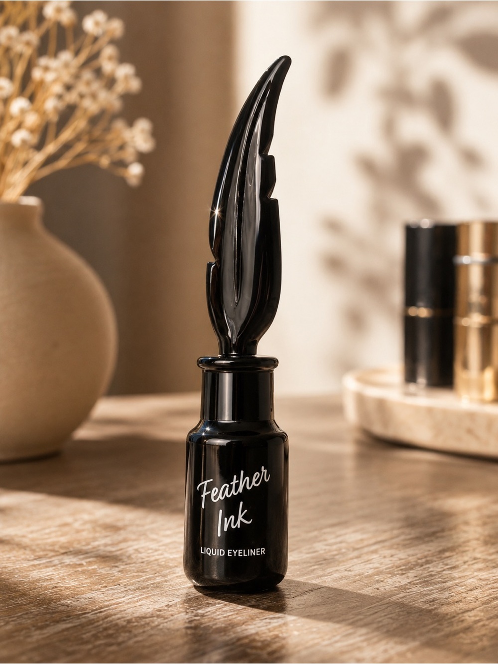 Feather Ink Liquid Eyeliner - Black